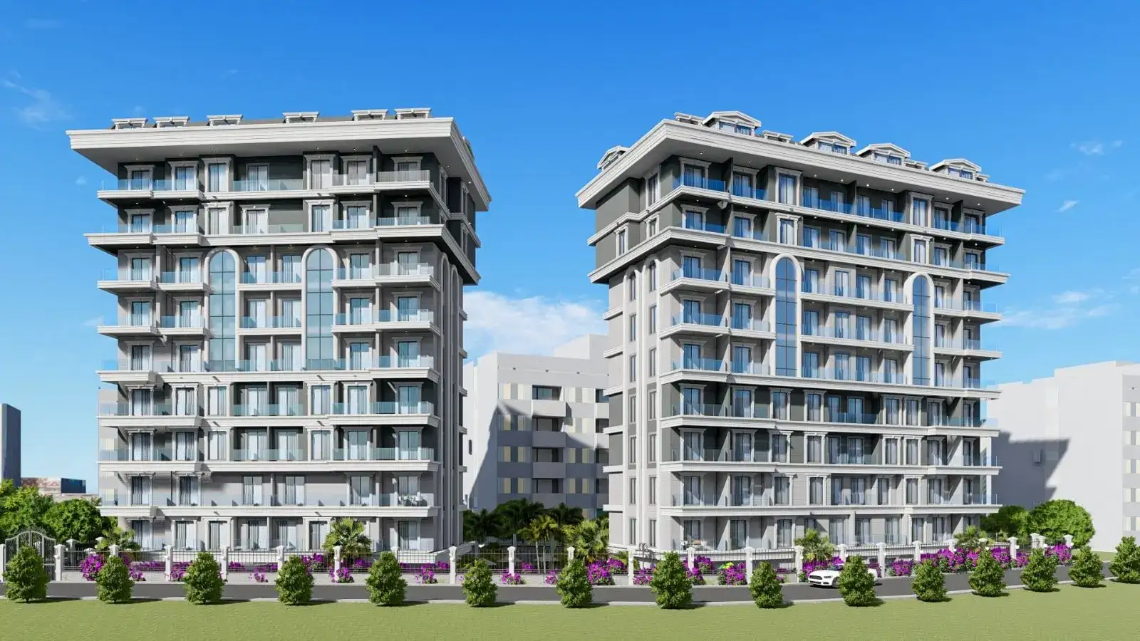 COMPLEX UNDER CONSTRUCTION IN THE CENTER OF ALANYA