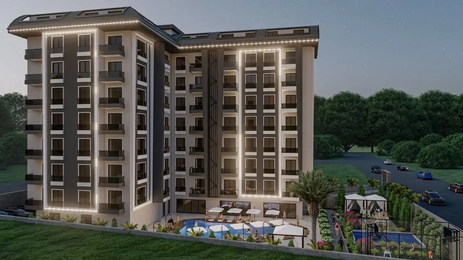 COMPLEX UNDER CONSTRUCTION IN ALANYA IN AVSALLAR