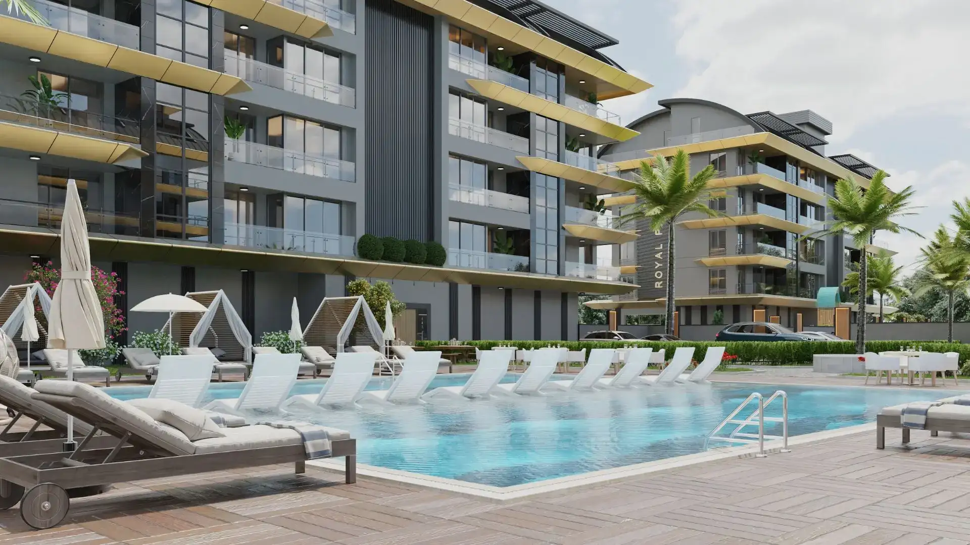 RESIDENTIAL COMPLEX UNDER CONSTRUCTION IN ALANYA KARGICAK DISTRICT