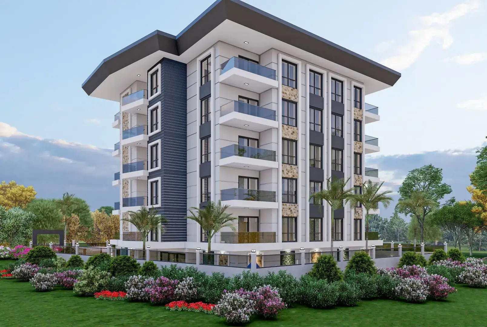 BOUTIQUE PROJECT 350 M FROM THE SEA UNDER CONSTRUCTION IN MAHMUTLAR