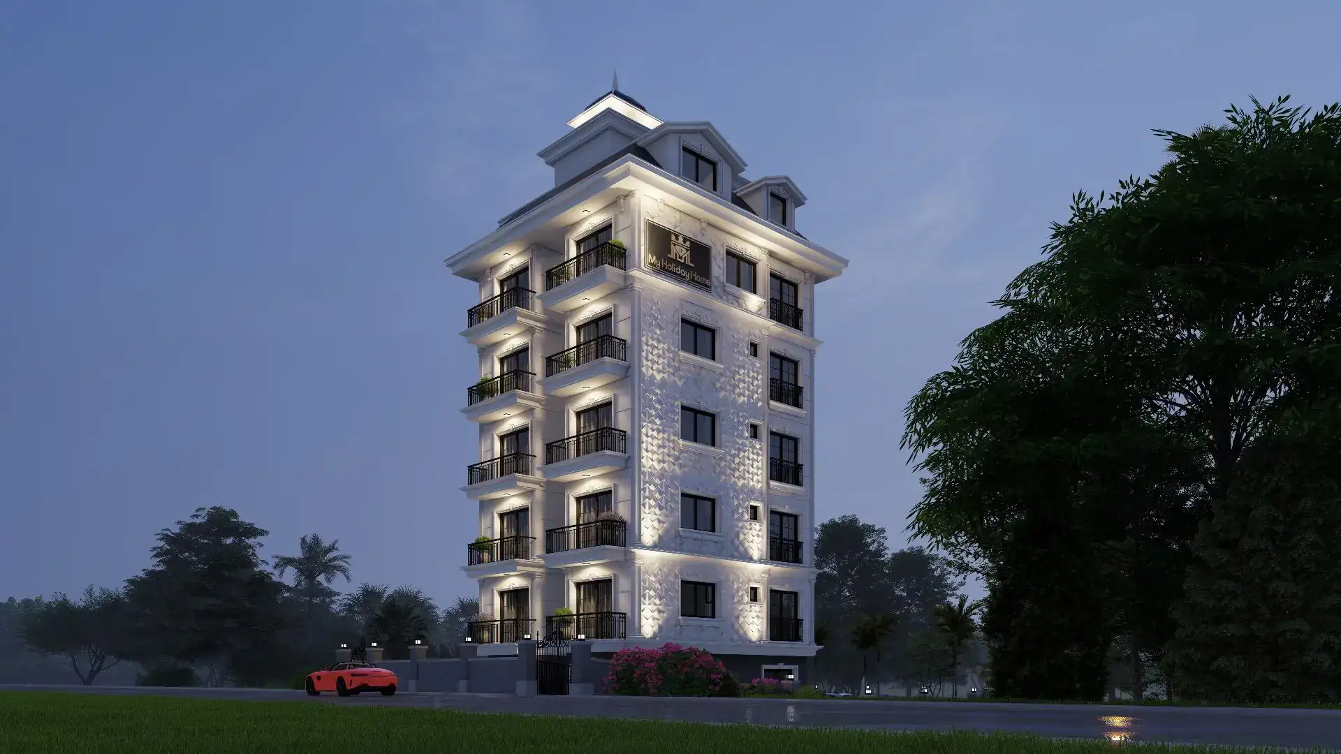 PROJECT OF A LOW-RISE COMPLEX IN KESTEL DISTRICT UNDER CONSTRUCTION