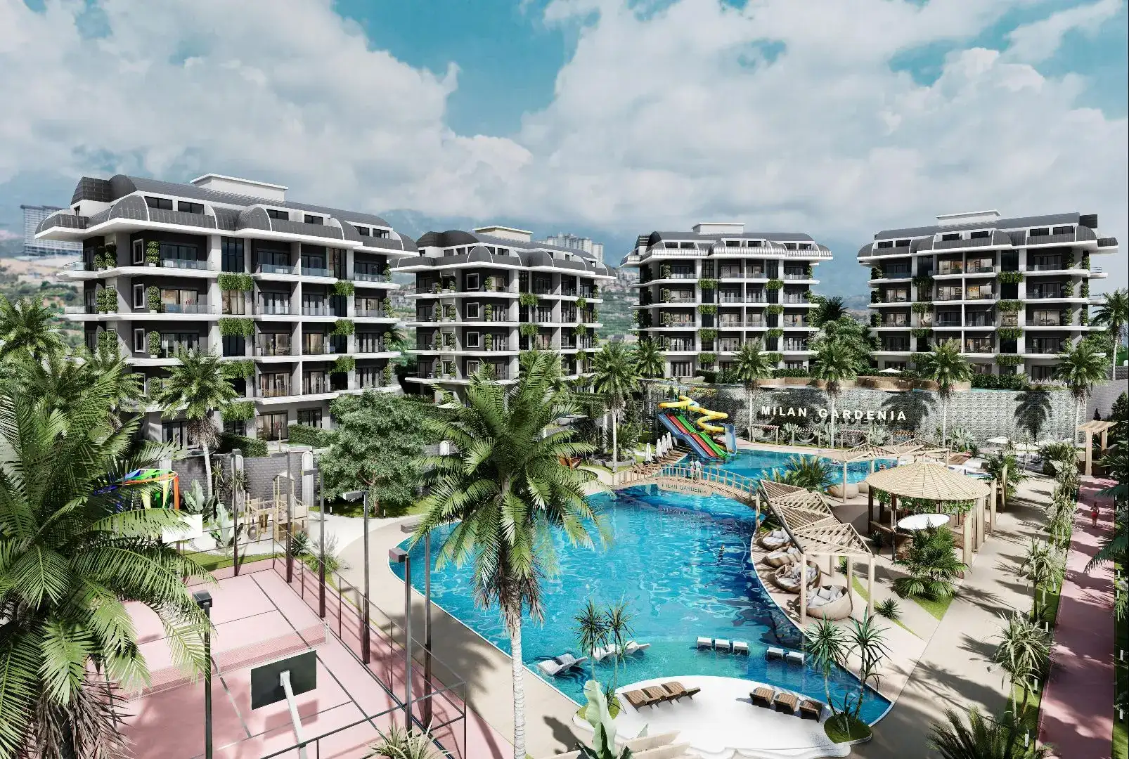 NEW LUXURY COMPLEX PROJECT FOR SALE IN KARGICAK - FULL FACILITY