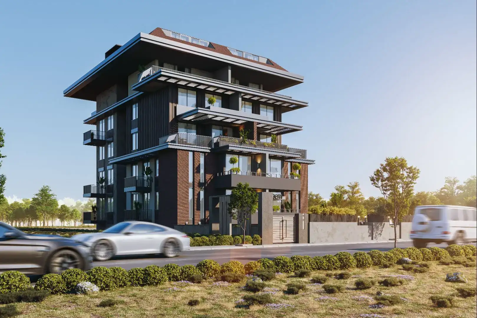 PROJECT OF A NEW COMPLEX 150 M FROM THE SEA IN THE KESTEL AREA
