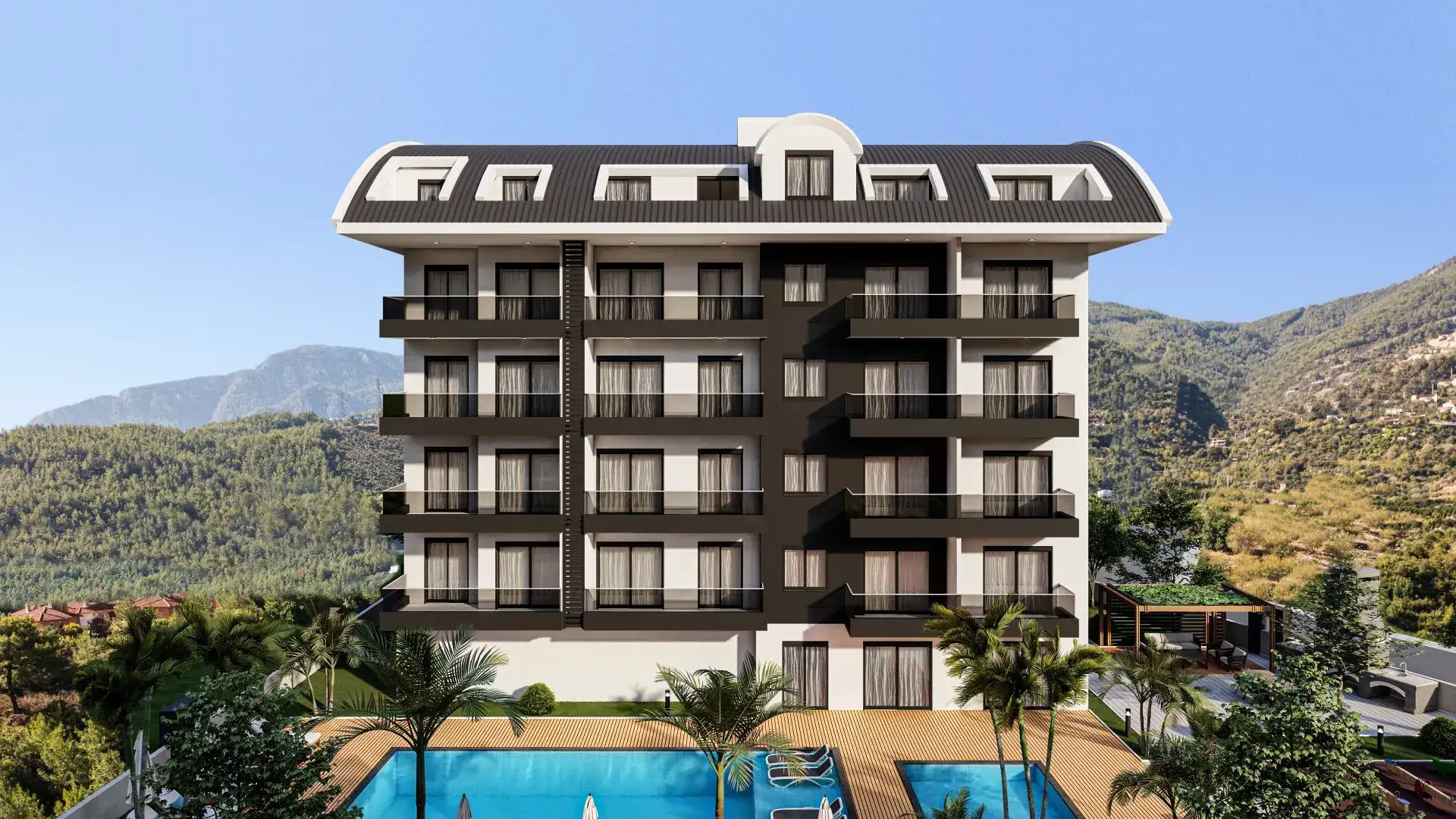 UNDER CONSTRUCTION RESIDENTIAL COMPLEX PROJECT IN ALANYA OBA DISTRICT