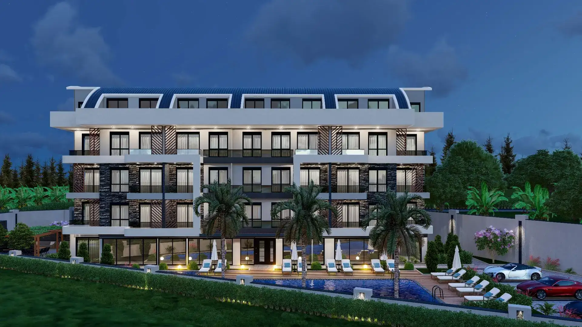 NEW MODERN COMPLEX UNDER CONSTRUCTION IN CIKCILLI