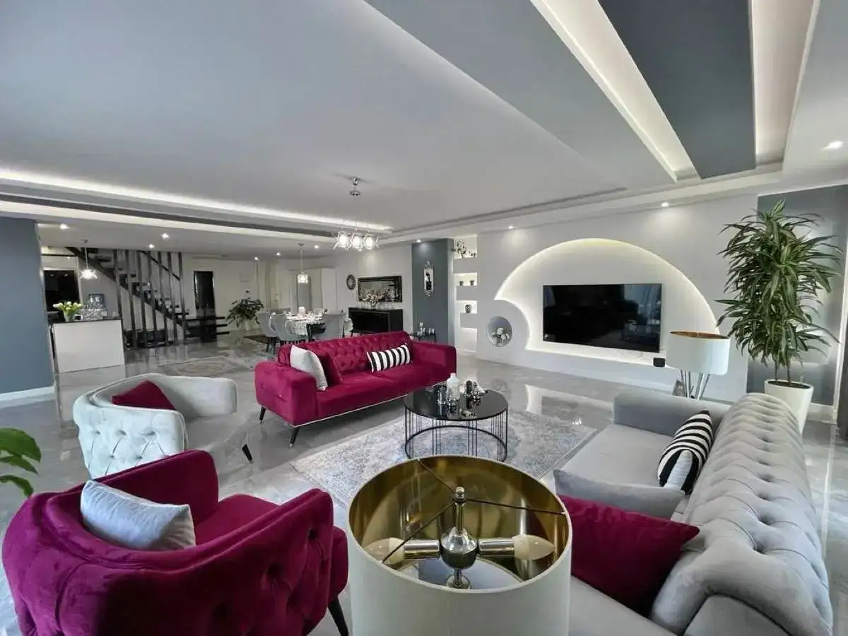 FULLY FURNISHED LUXURY 3+1 GARDEN DPX FOR SALE IN KARGICAK