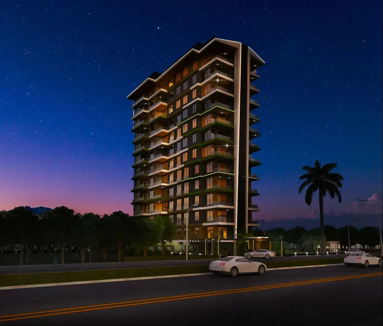 PREMIUM PROJECT ON THE FRONT BEACH LINE IN ALANYA / MAHMUTLAR