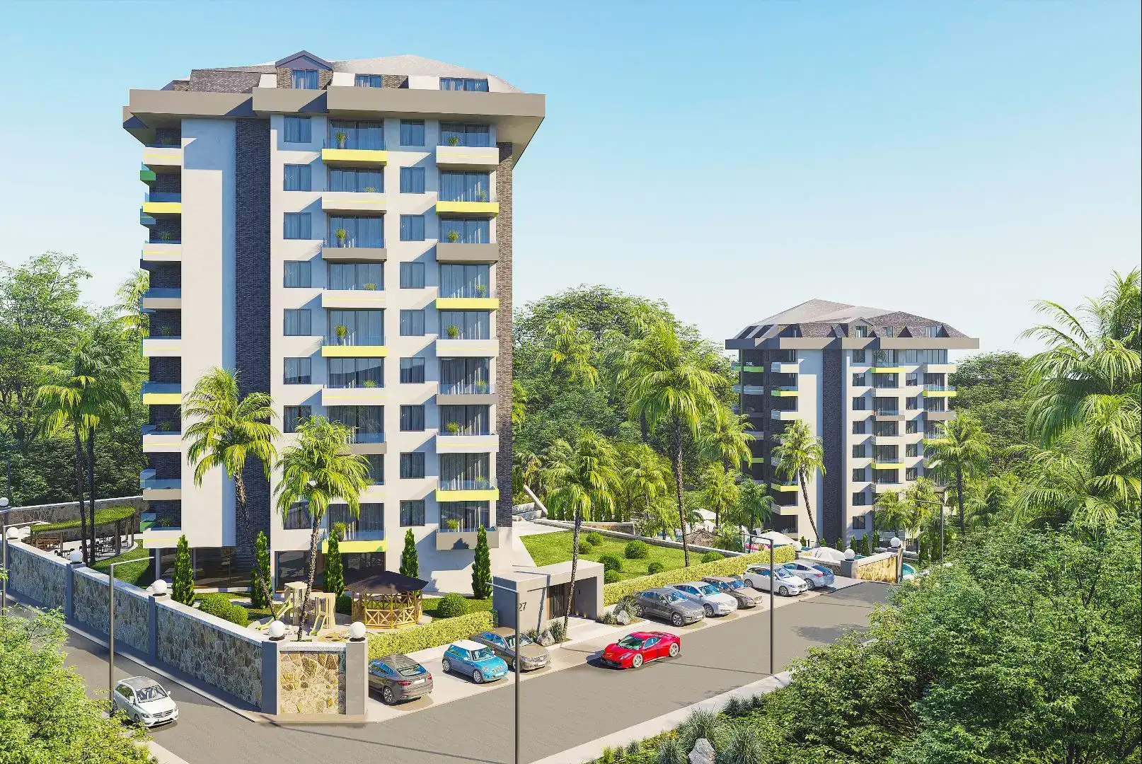 PROJECT OF A MODERN RESIDENTIAL COMPLEX IN ALANYA DEMIRTAS DISTRICT