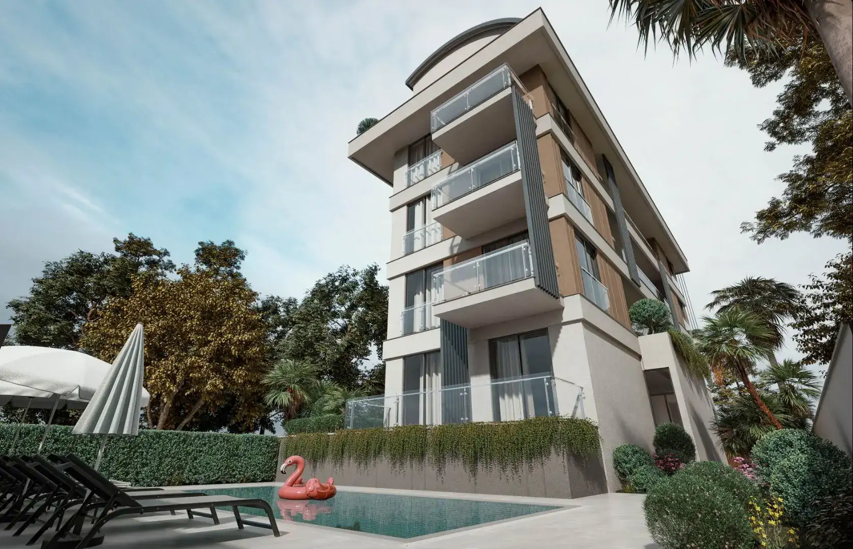 NEW PROJECT OF A MODERN COMPLEX IN ALANYA OBA DISTRICT