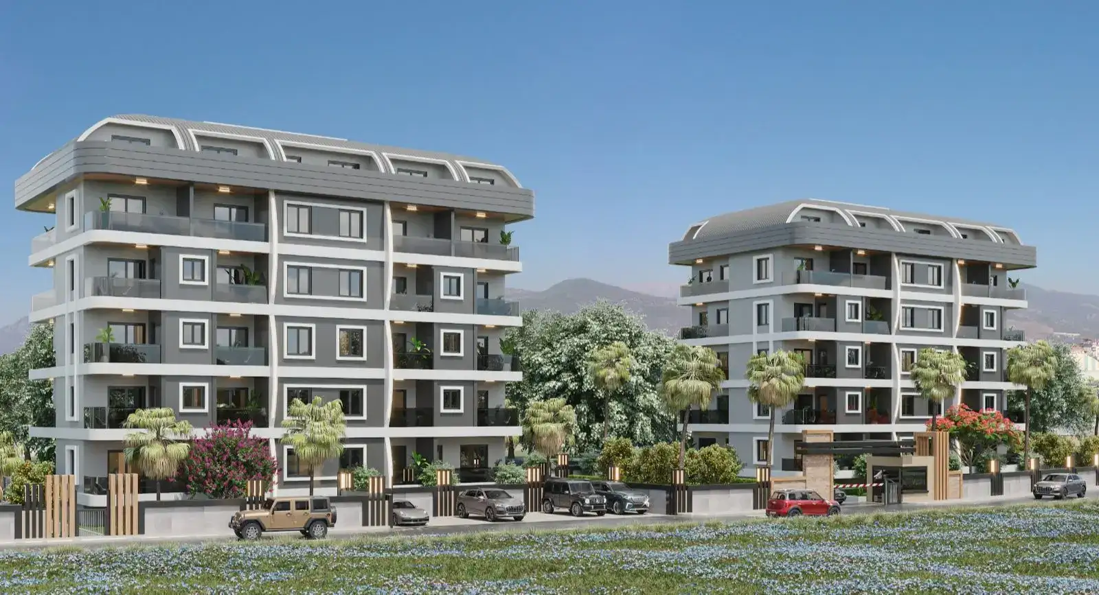 RESIDENTIAL COMPLEX UNDER CONSTRUCTION IN THE CITY OF GAZIPASHA