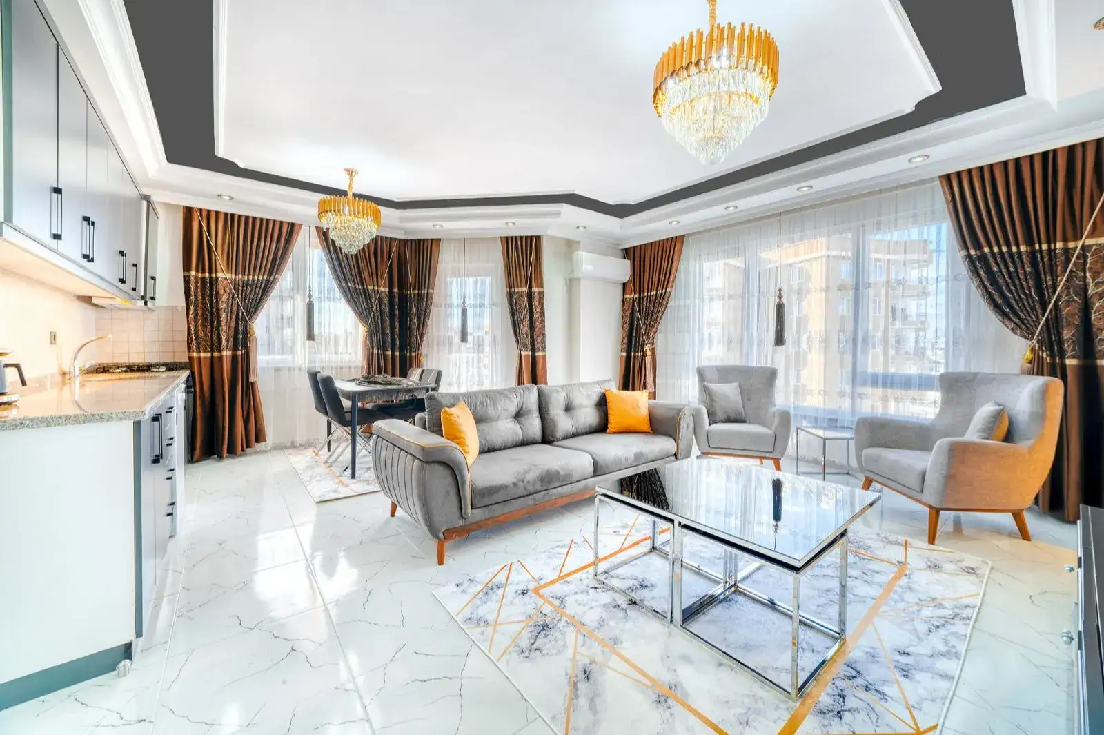 FULLY FURNISHED APARTMENT FOR SALE IN TOSMUR - CLOSE TO BAZAAR