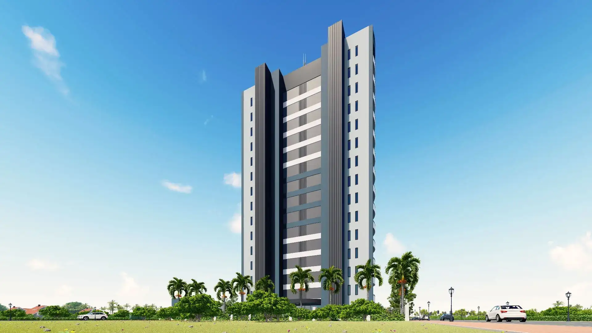 NEW RESIDENTIAL COMPLEX UNDER CONSTRUCTION IN MERSIN