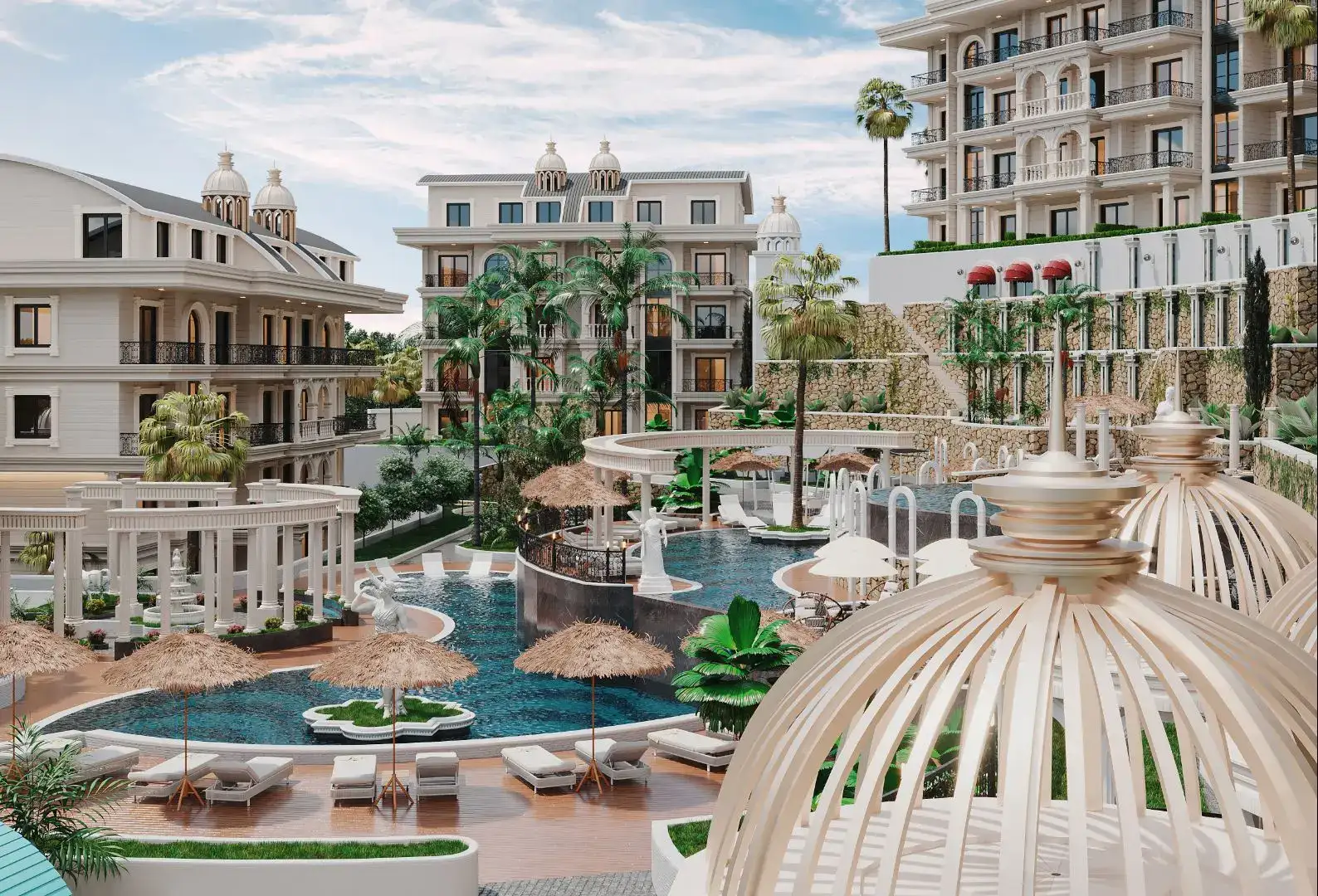 NEW LUXURY PROJECT 400M FROM THE SEA IN ALANYA TURKLER AREA