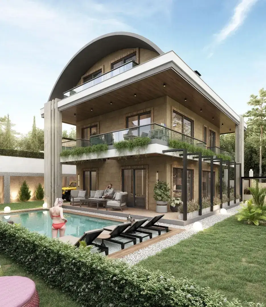 VILLA PROJECT IN THE BEST LOCATION OF ALANYA WITH PANORAMIC VIEWS