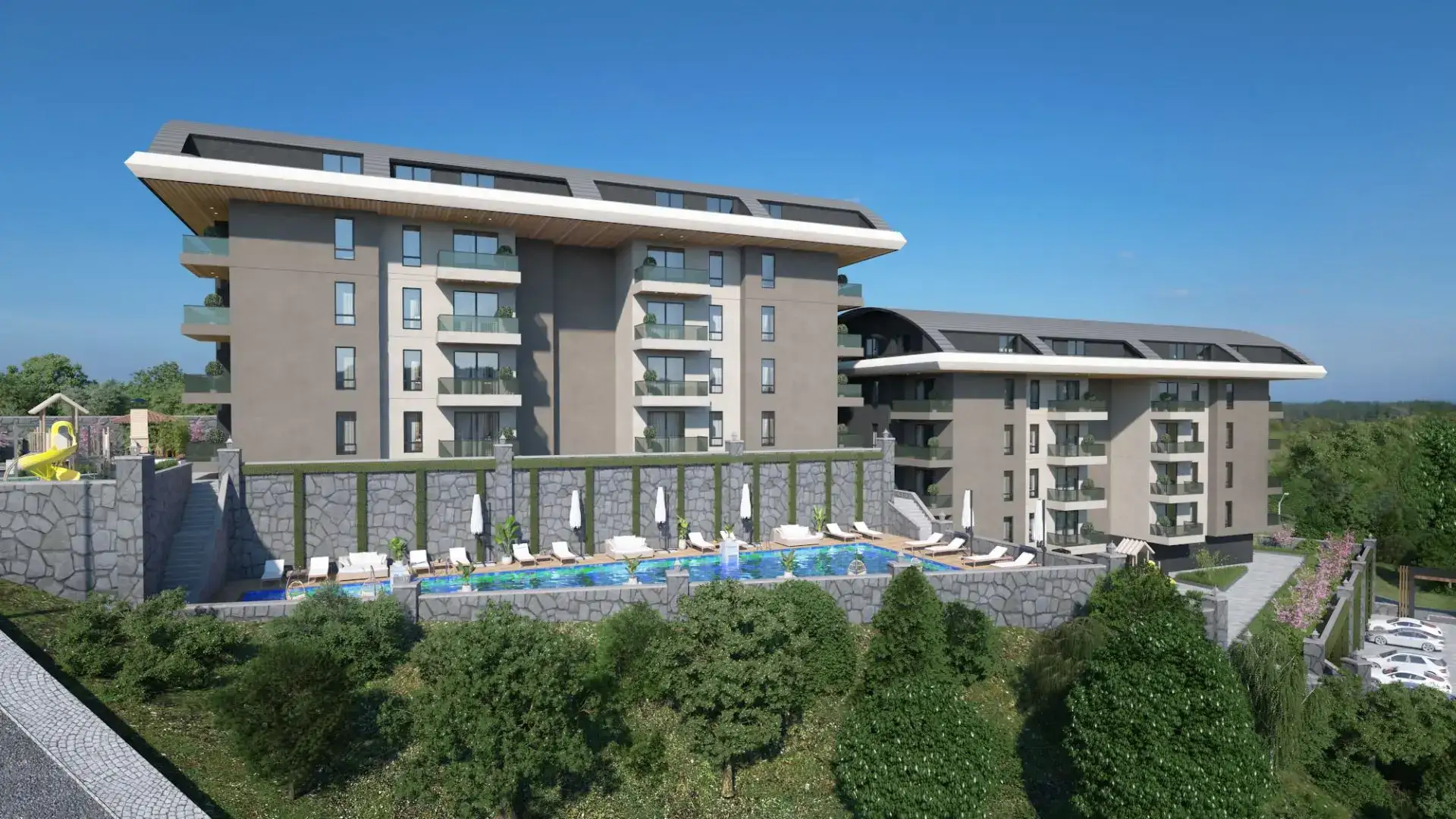 PROJECT OF A NEW RESIDENTIAL COMPLEX IN ALANYA KONAKLI DISTRICT