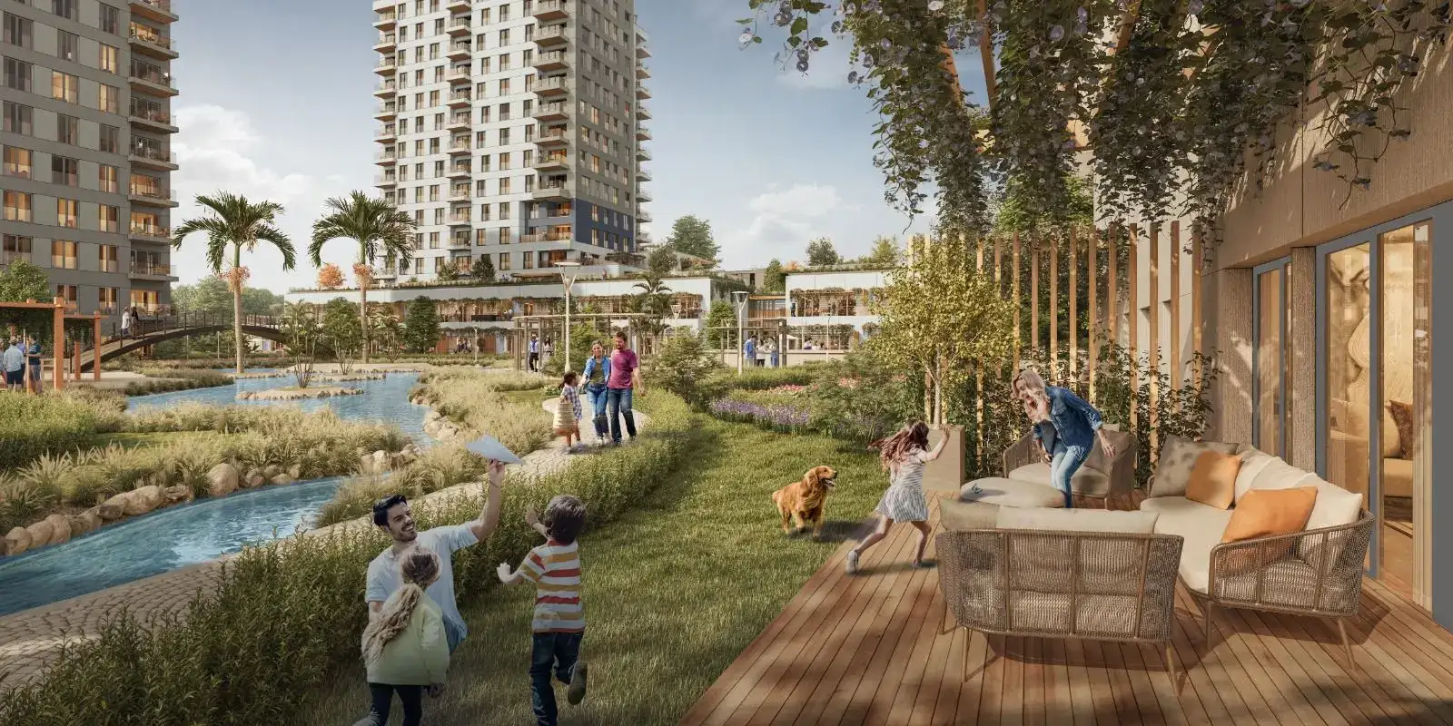 APARTMENTS ON THE SEA SHORE IN A COMPLEX IN ISTANBUL, KUCUKCEKMECE