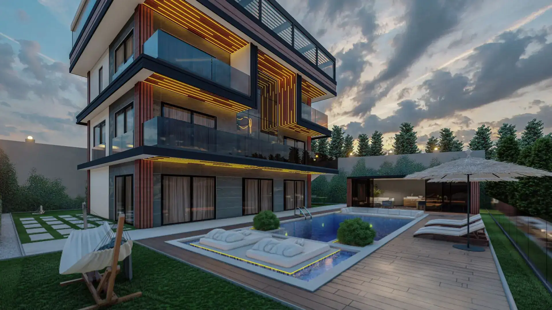 MODERN LUXURY VILLA IN ALANYA BEKTAS DISTRICT
