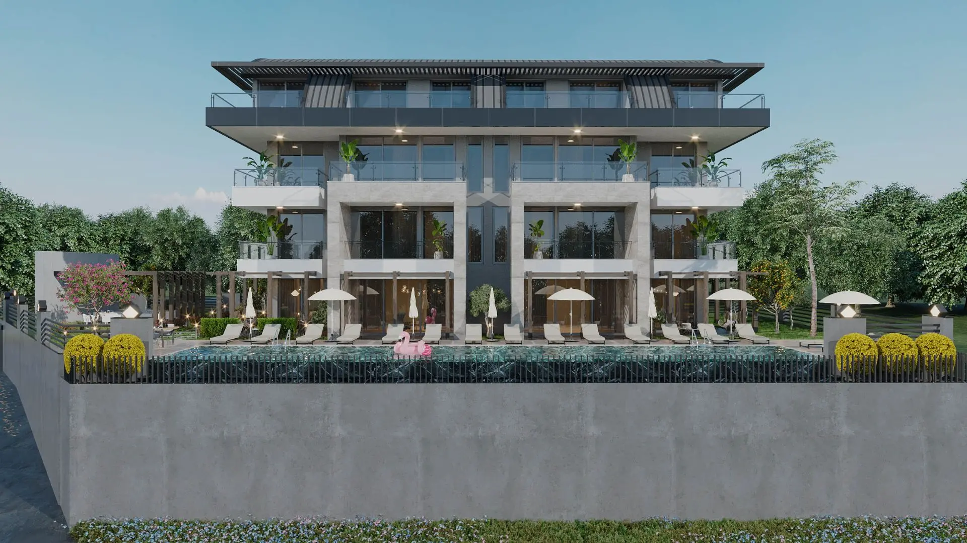 RESIDENTIAL COMPLEX PROJECT WITH SPACIOUS APARTMENTS IN ALANYA CENTER