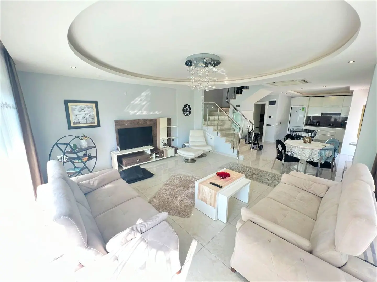 3+1 DUPLEX FLAT IN A FULL ACTIVITY SITE FOR SALE IN ALANYA KARGICAK