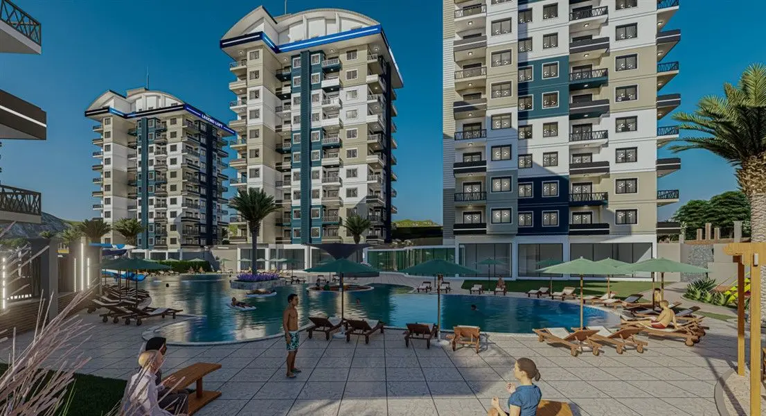 1+1 LUXURY FLAT FOR SALE FROM THE PROJECT IN AVSALLAR