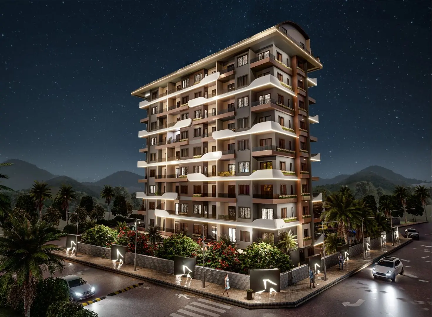 1+1 FLAT FOR SALE FROM THE PROJECT IN DEMİRTAŞ