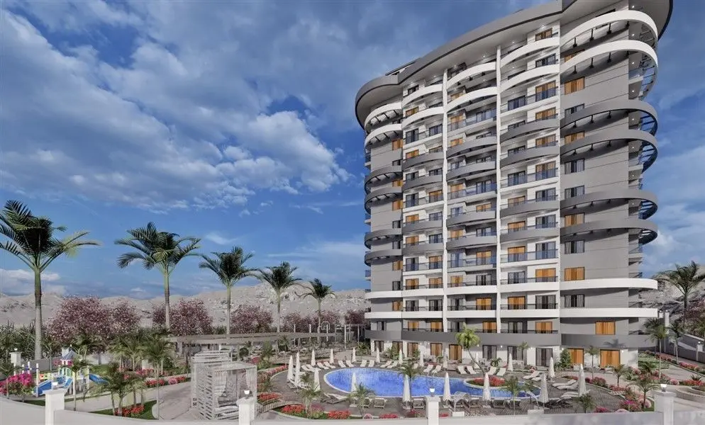 1+1 FLAT FOR SALE FROM THE PROJECT IN ALANYA MAHMUTLAR