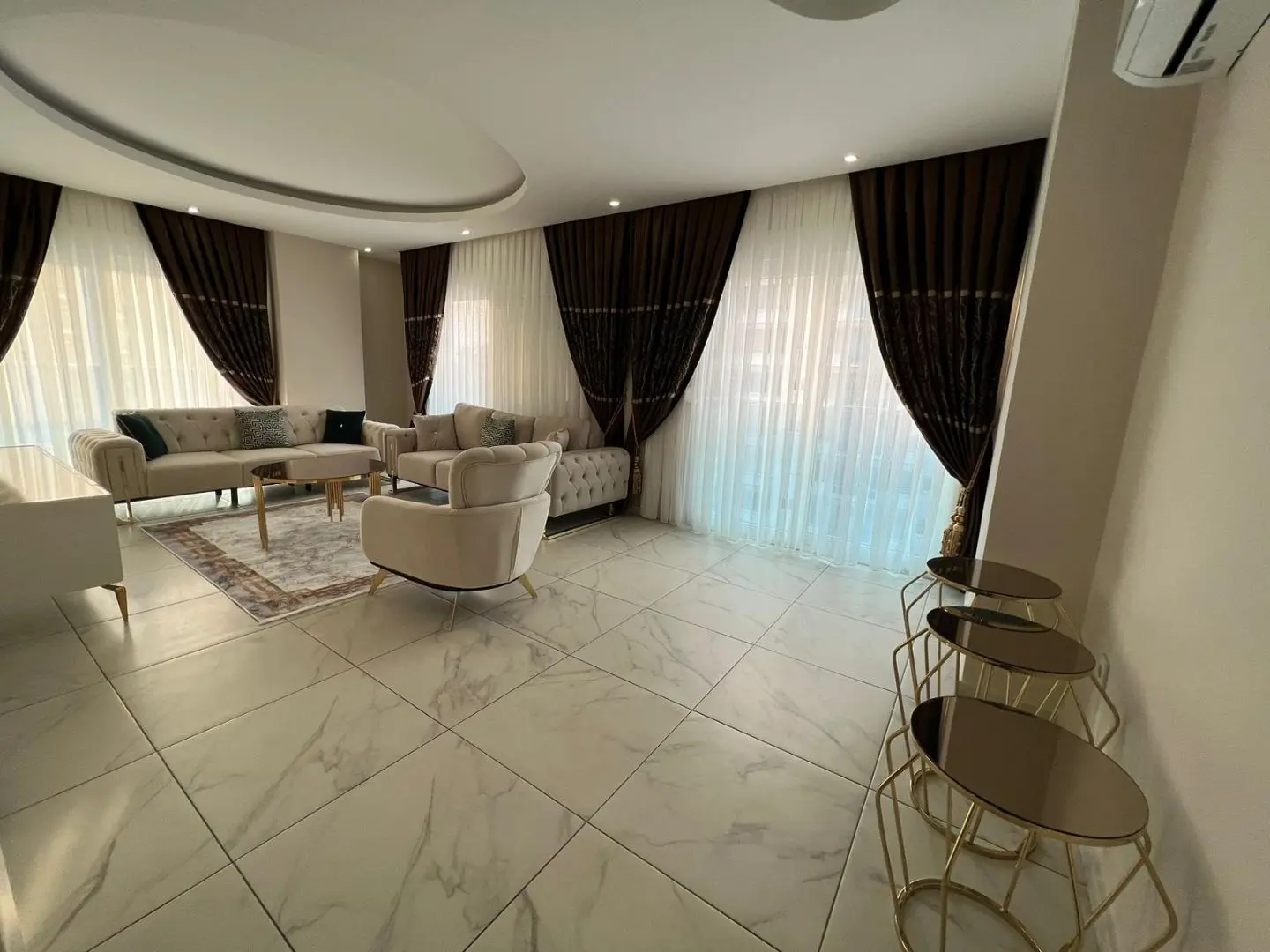 FURNISHED 3+1 (160M²) APARTMENT IN MAHMUTLAR 300M FROM THE SEA -ALANYA