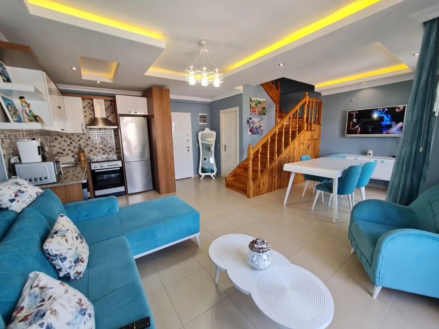 FULLY FURNISHED SPACIOUS 1+1 DUPLEX FLAT IN MAHMUTLAR 80M²