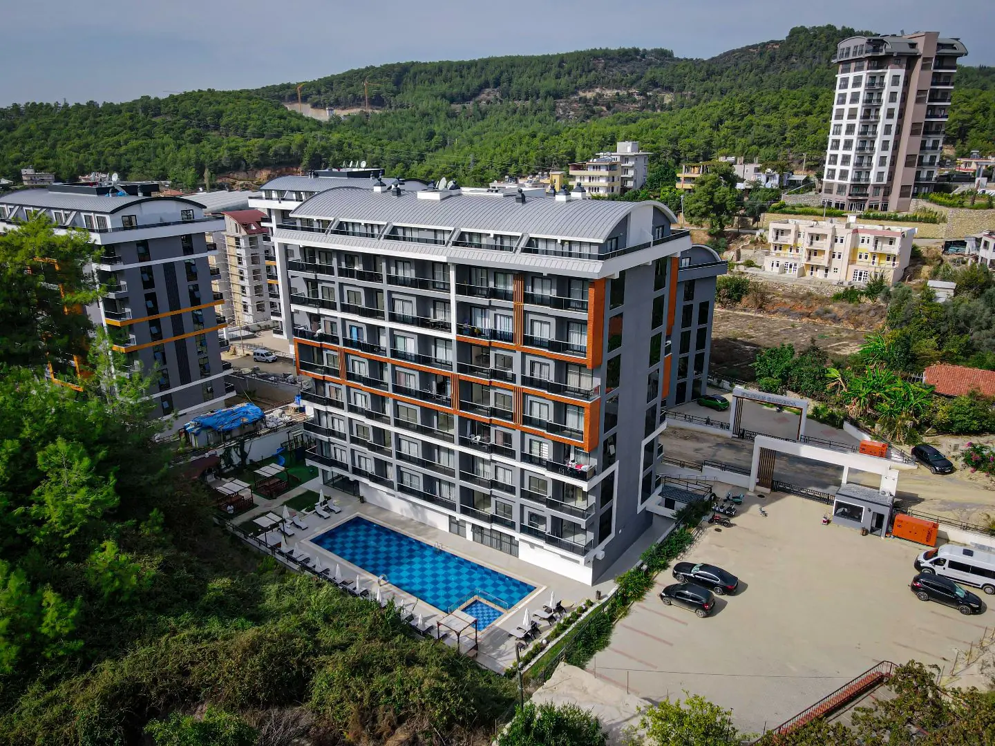 1+1/55 M2 FULLY FACILITY SITE WITH POOL VİEW İN AVSALLAR ALANYA