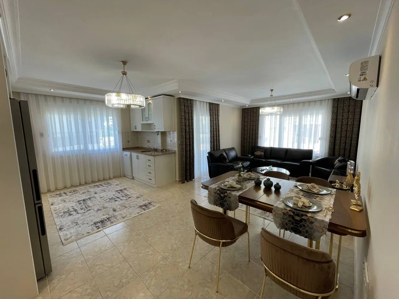2+1/100M² APARTMENT WITH WHITE GOODS FOR SALE IN TOSMUR-ALANYA