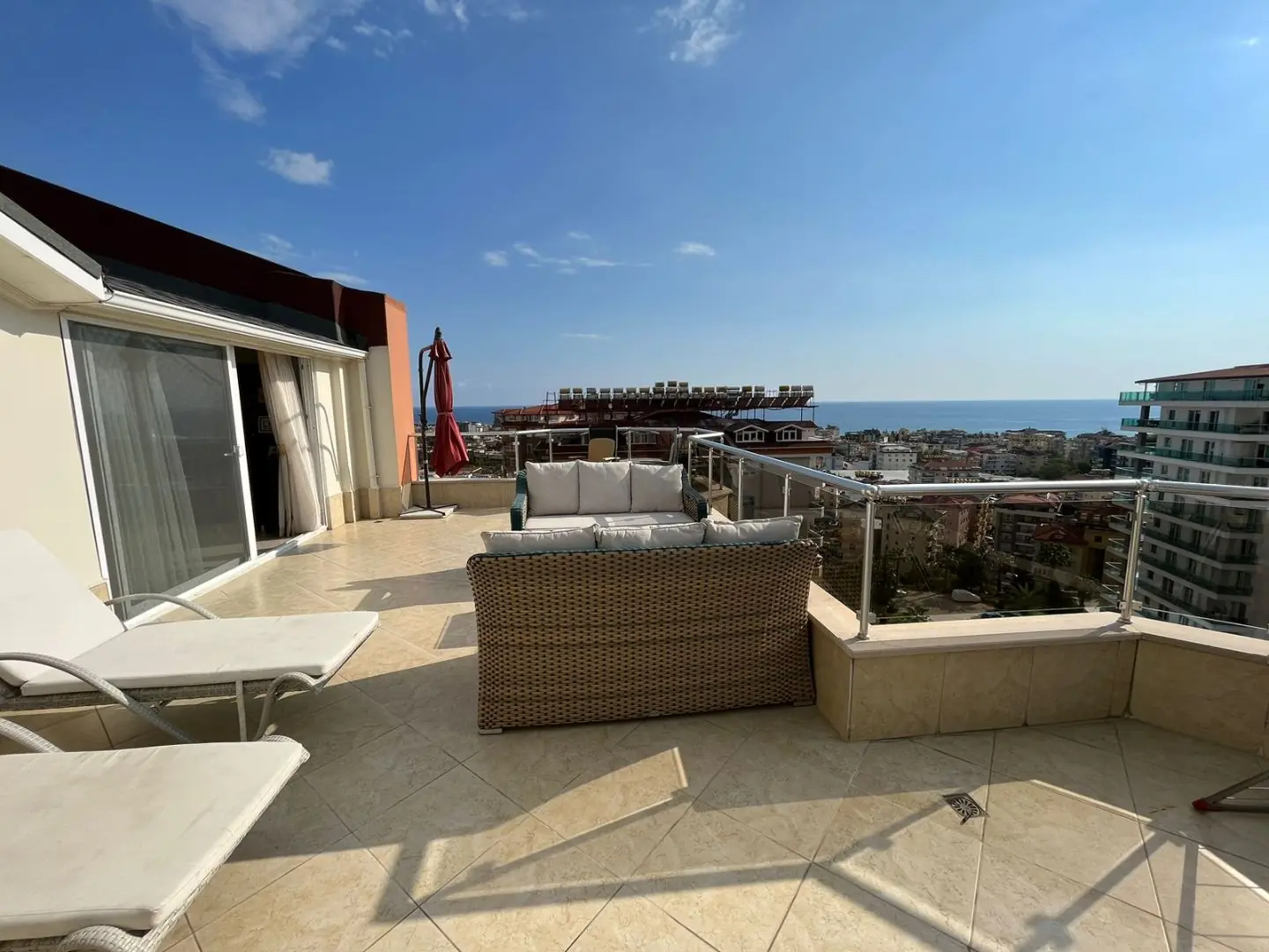 4+1 DUPLEX SEA AND CITY VIEW FURNISHED WONDERFUL APARTMENT IN CİKCİLLİ