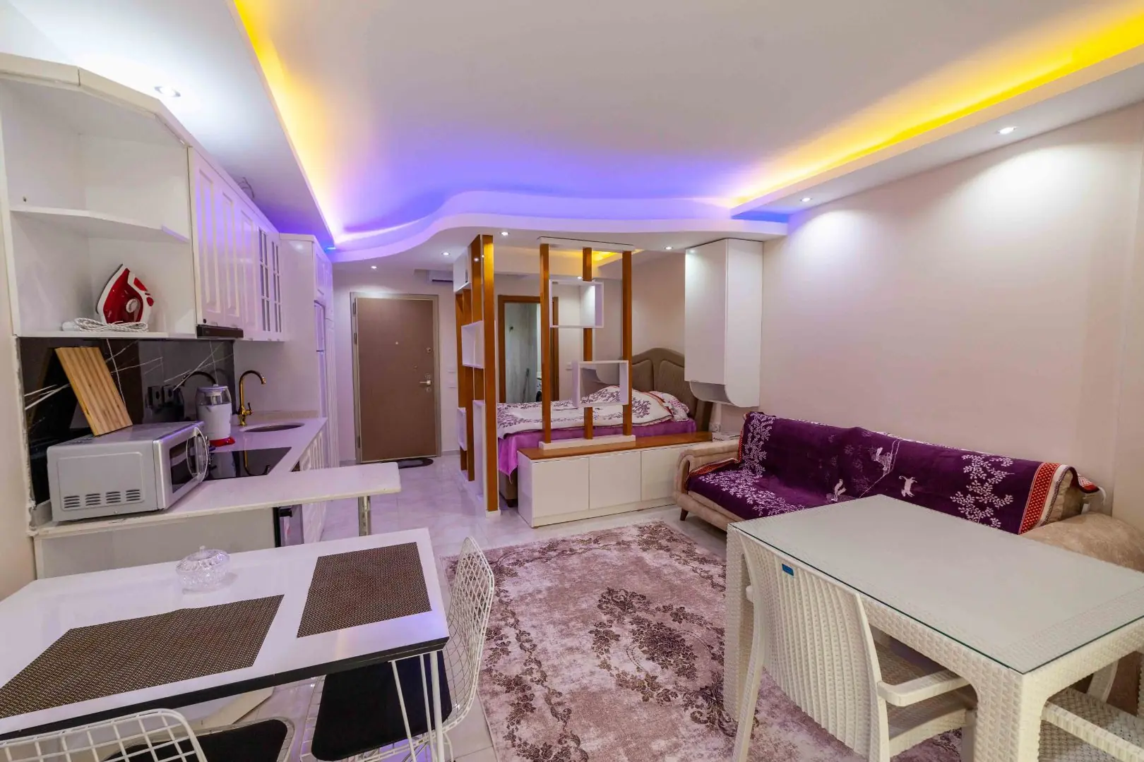  1+0 FURNISHED APARTMENT CLOSE TO THE SEA WITH IN THE ACTIVE COMPLEX