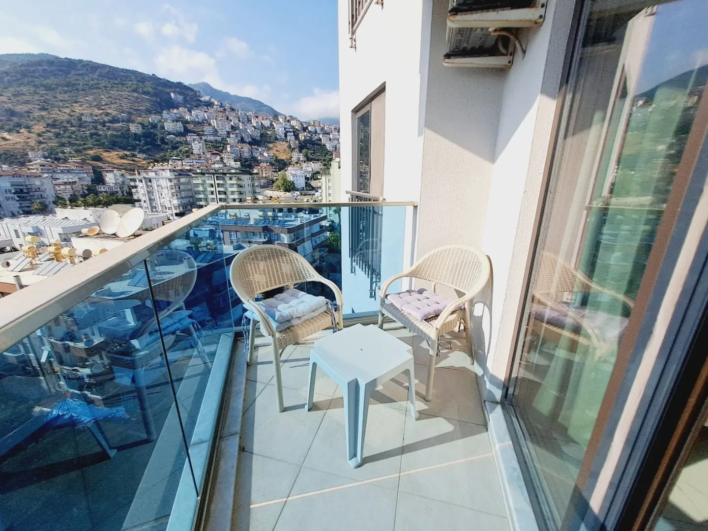 2+1 FURNISHED APARTMENT WITH MOUNTAIN AND CITY VIEW IN THE CENTER 