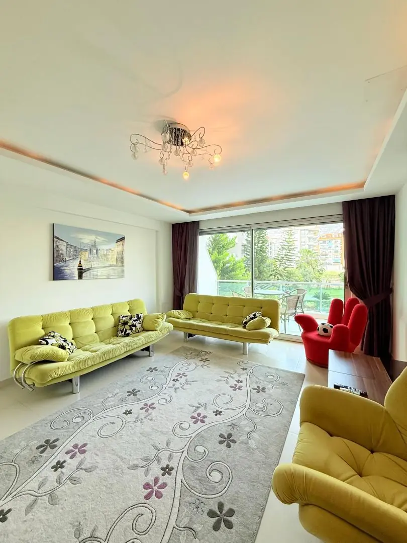 1+1 Duplex Apartment Right on the Sea in the Kestel Area