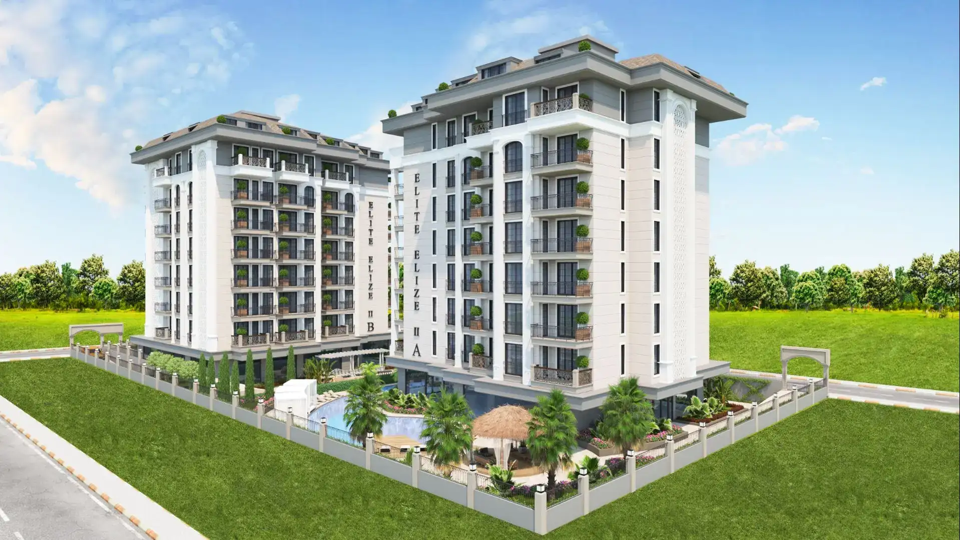 NEW PROJECT FOR SALE IN THE CENTER OF ALANYA - 600 M. FROM THE BEACH
