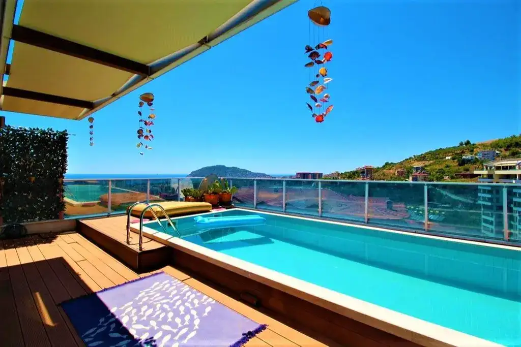3+1 FULLY FURNISHED DPX WITH PRIVATE POOL FOR SALE - CİKCİLLİ