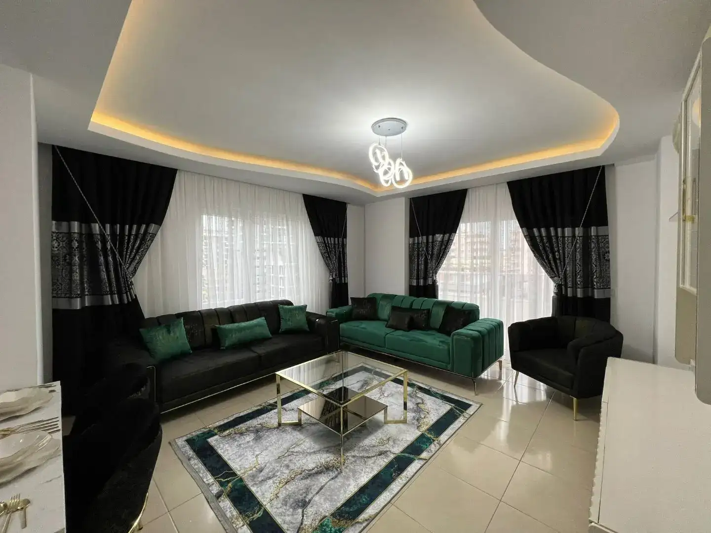 LUXURY FULLY FURNISHED APARTMENT FOR SALE IN MAHMUTLAR NEAR THE BAZAR